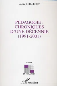 Pédagogie: chroniques d'une décennie_cover