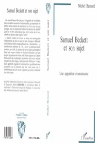 Samuel Beckett et son sujet_cover