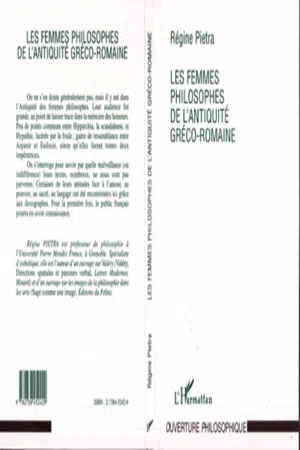 Les femmes philosophes de l'antiquité gréco-romaine