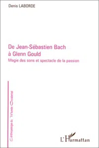 De Jean-Sébastien Bach à Glenn Gould_cover