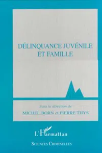 DELINQUANCE JUVENILE ET FAMILLE_cover