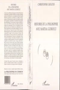 HISTOIRES DE LA PHILOSOPHIE AVEC MARTIAL GUEROULT_cover