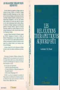 Les relaxations thérapeutiques aujourd'hui_cover