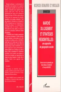 Marché du logement et stratégies résidentielles : une approche de géographie sociale_cover