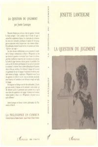 La question du jugement_cover