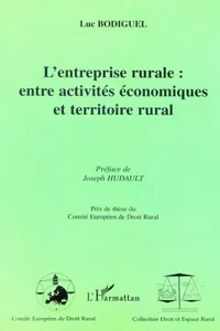 L'ENTREPRISE RURALE : ENTRE ACTIVITÉS ÉCONOMIQUES ET TERRITOIRE RURAL_cover