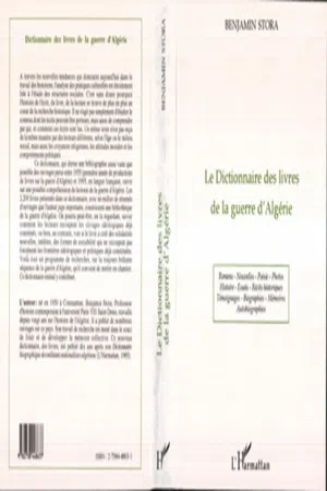 Le dictionnaire des livres de la guerre d'Algérie