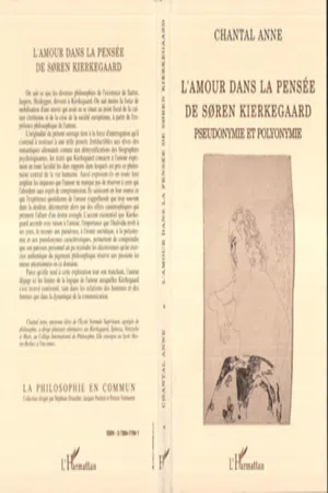 L'amour dans la pensée de Soren Kierkegaard