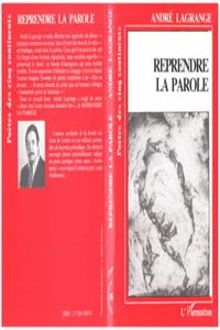 Reprendre la parole_cover