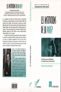 Les institutions de la paix ?_cover