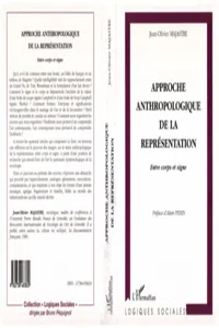 APPROCHE ANTHROPOLOGIQUE DE LA REPRÉSENTATION_cover