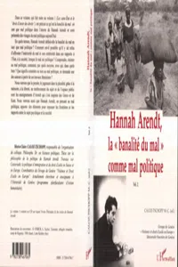 Hannah Arendt, la " banalité du mal" comme mal politique_cover