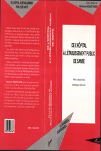 De l'hôpital a l'établissement public de santé_cover