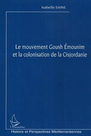 Le mouvement Goush Emounim et la colonisation de la Cisjordanie