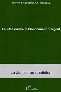 La lutte contre le blanchiment d'argent_cover