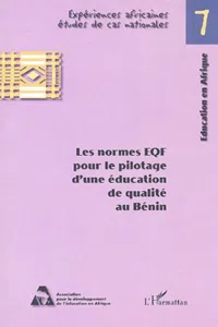 Les normes EQF pour le pilotage d'une éducation de qualité au Bénin_cover