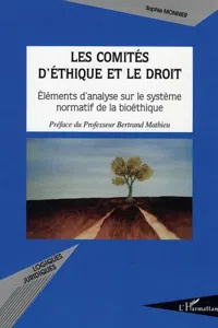 Les comités d'éthique et le droit_cover