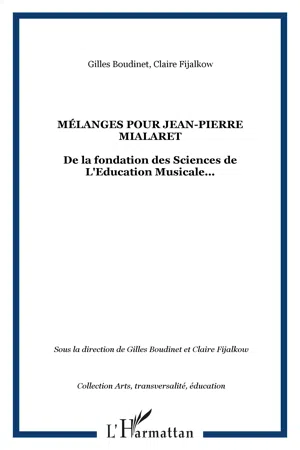 Mélanges pour Jean-Pierre Mialaret