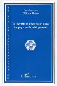 Intégrations régionales dans les pays en développement_cover