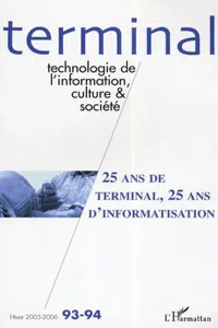 25 ans de terminal, 25 ans d'informatisation_cover