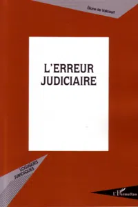 L'erreur judiciaire_cover