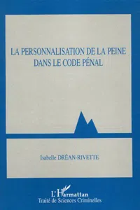 La personnalisation de la peine dans le Code pénal_cover