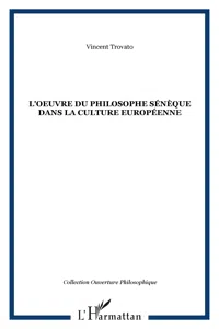 L'oeuvre du philosophe Sénèque dans la culture européenne_cover