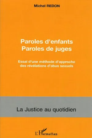 Paroles d'enfants paroles de juges