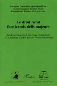 Le droit rural face à trois défis majeurs_cover