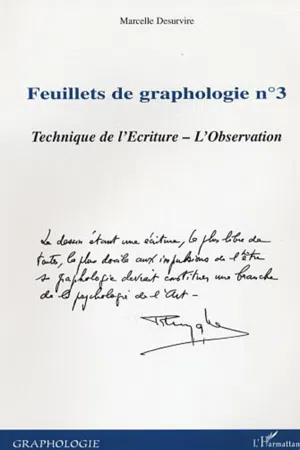 Feuillets de graphologie n°3