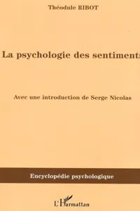 La psychologie des sentiments_cover