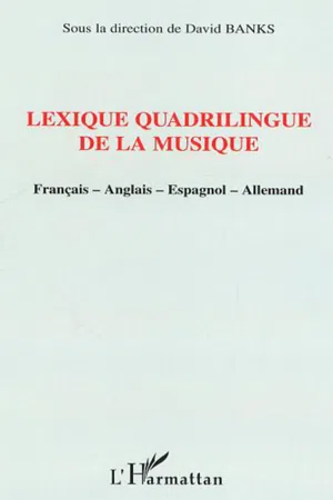 Lexique quadrilingue de la musique