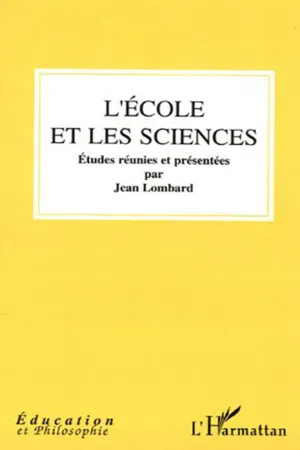 L'école et les sciences