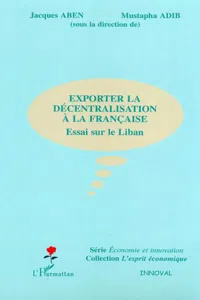 Exporter la décentralisation à la française_cover