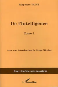 De l'intelligence_cover