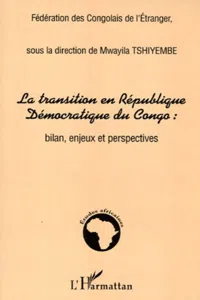 La transition en République Démocratique du Congo :_cover