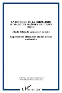 La réforme de la formation initiale des maîtres en Guinée_cover