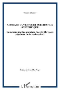 Archives ouvertes et publication scientifique_cover