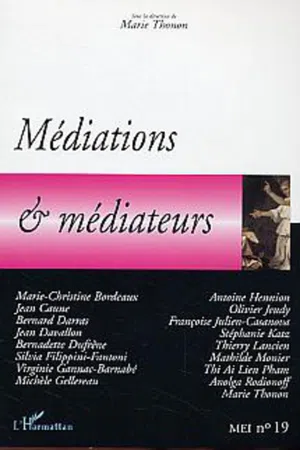 Médiations et médiateurs