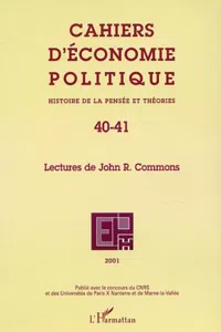 LECTURES DE JOHN R. COMMONS_cover