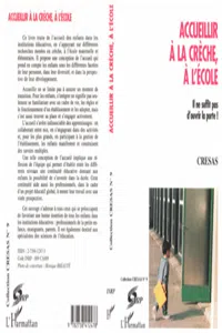 Accueillir à la crêche et à l'école_cover