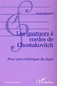 Les quatuors à cordes de Chostakovitch_cover