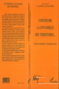 CONSTRUIRE LA DYNAMIQUE DES TERRITOIRES…_cover