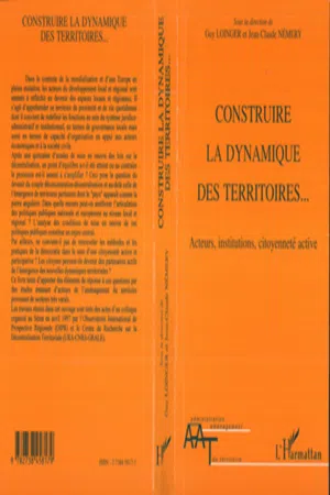 CONSTRUIRE LA DYNAMIQUE DES TERRITOIRES…