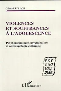 VIOLENCES ET SOUFFRANCES À L'ADOLESCENCE_cover