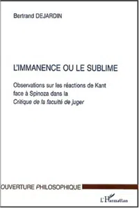 L'IMMANENCE OU LE SUBLIME_cover