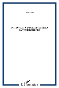 INITIATION A L'ÉCRITURE DE LA LANGUE BERBÈRE_cover