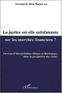 LA JUSTICE EST-ELLE SATISFAISANTE SUR LES MARCHÉS FINANCIERS ?_cover