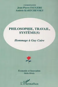 PHILOSOPHIE, TRAVAIL, SYSTÈM_cover