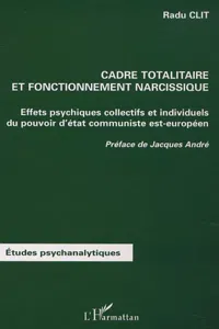 CADRE TOTALITAIRE ET FONCTIONNEMENT NARCISSIQUE_cover